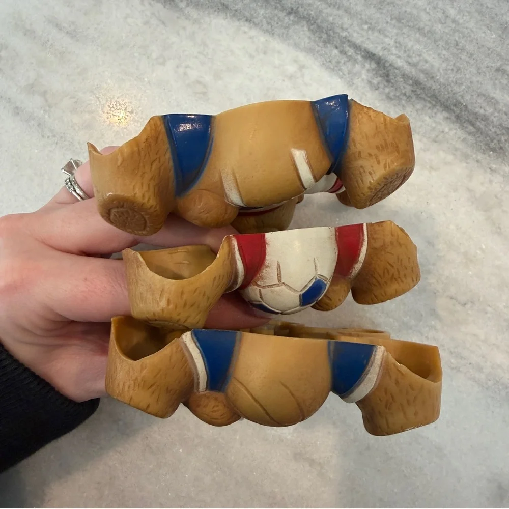 Vintage Sports Teddy Bear Wall‎ Hangings Kids Room Soccer Football Basketball